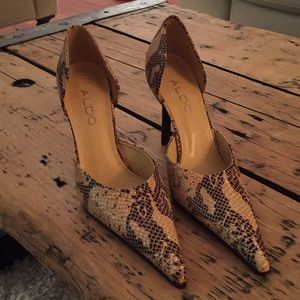 ALDO Snake Skin High Heel Shoes